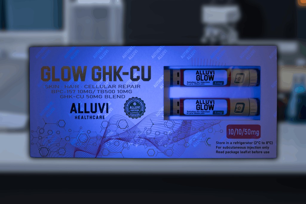 Alluvi GLOW GHK-Cu packaging
